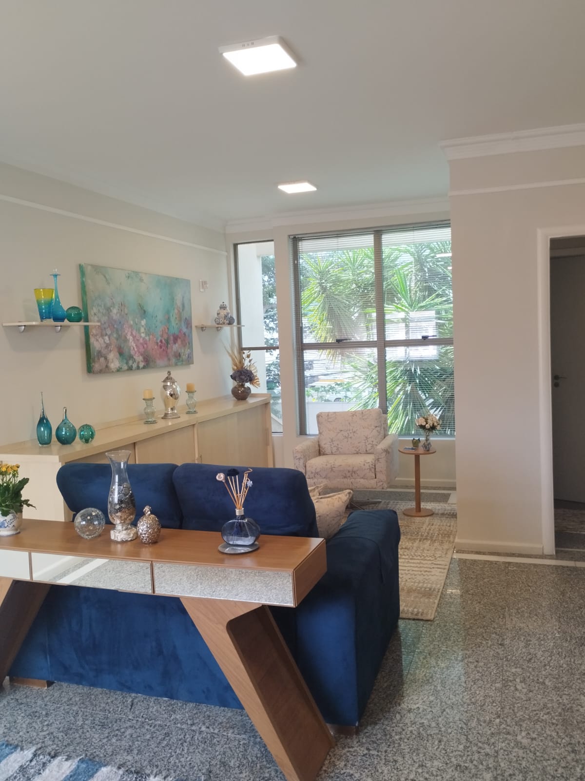 Ambiente de terapia com decoração harmoniosa